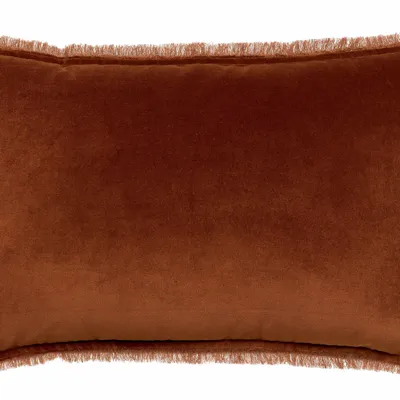 Cushions - Plain Cushion Fara Caramel 40 X 65 - MAISON VIVARAISE - SDE VIVARAISE WINKLER