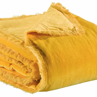 Linge de lit - Édredon Fara Curry 85 x 200 - MAISON VIVARAISE - SDE VIVARAISE WINKLER