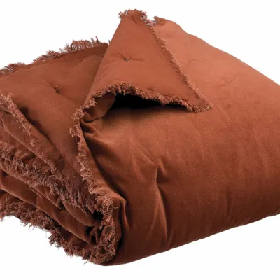 Linge de lit - Édredon Fara Caramel 85 x 200 - MAISON VIVARAISE - SDE VIVARAISE WINKLER