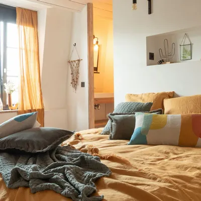 Linge de lit - Jeté de lit Swami Thym 180 x 260 - MAISON VIVARAISE - SDE VIVARAISE WINKLER