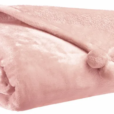 Plaids - Plaid Tender Pompons Aubepine 130 x 170 - MAISON VIVARAISE - SDE VIVARAISE WINKLER