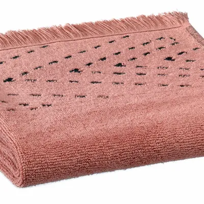 Serviettes de bain - Serviette de toilette Julia Blush 50 x 100 - MAISON VIVARAISE - SDE VIVARAISE WINKLER