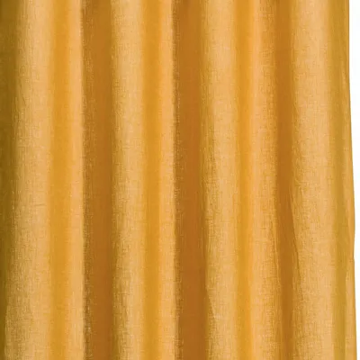 Curtains and window coverings - Curtain Stonewashed Zeff Ocre 140 X 280 - MAISON VIVARAISE - SDE VIVARAISE WINKLER