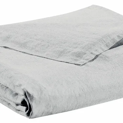 Bed linens - Flat Sheet Stonewashed Zeff Perle 240 X 300 - MAISON VIVARAISE - SDE VIVARAISE WINKLER