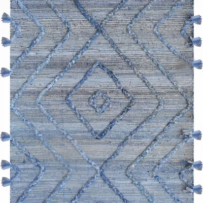Tapis - Tapis Worgan denim Bleu/ivoire 160 x 230 - MAISON VIVARAISE - SDE VIVARAISE WINKLER