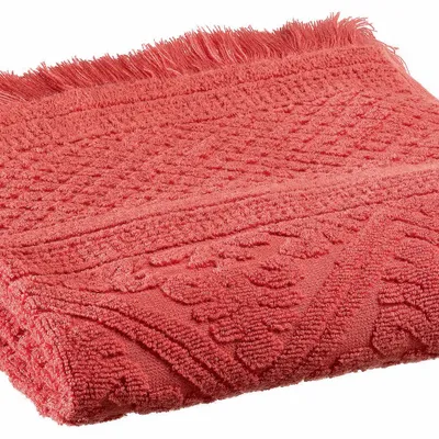 Bath towels - Zoé Bath Towel Brique 50 X 100 - MAISON VIVARAISE - SDE VIVARAISE WINKLER