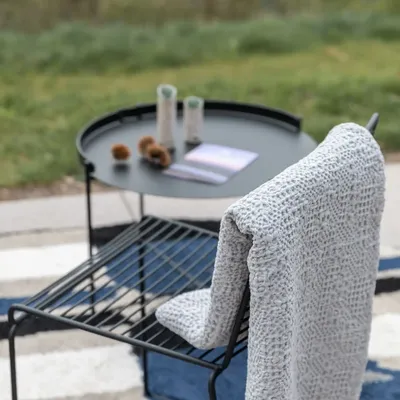 Plaids - Plaid Tana Perle 140 x 200 - MAISON VIVARAISE - SDE VIVARAISE WINKLER