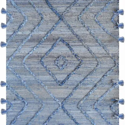 Rugs - Rug Worgan Denim Bleu/Ivoire 120 X 180 - MAISON VIVARAISE - SDE VIVARAISE WINKLER