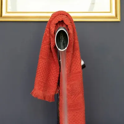 Bath towels - Zoé Bath Towel Brique 100 X 180 - MAISON VIVARAISE - SDE VIVARAISE WINKLER