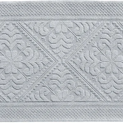 Autres linges de bain - Tapis de bain uni Enzo Perle 54 x 110 - MAISON VIVARAISE - SDE VIVARAISE WINKLER