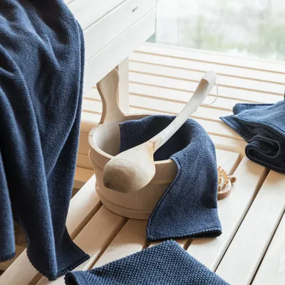 Other bath linens - Etia Bath Mat Encre 54 X 64 - MAISON VIVARAISE - SDE VIVARAISE WINKLER