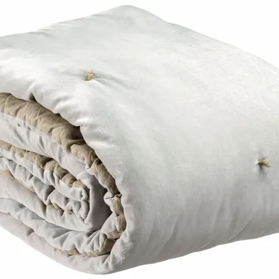 Plaids - Plaid points noués Elise Perle 140 x 200 - MAISON VIVARAISE - SDE VIVARAISE WINKLER