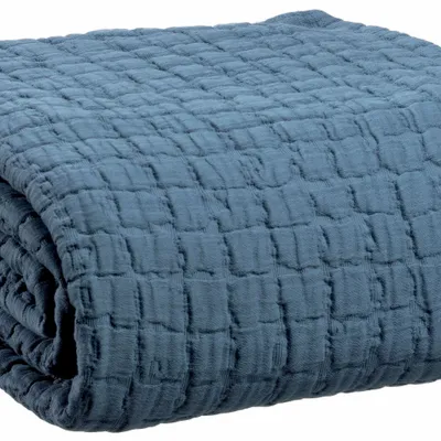 Linge de lit - Jeté de lit Swami Tempête 240 x 260 - MAISON VIVARAISE - SDE VIVARAISE WINKLER