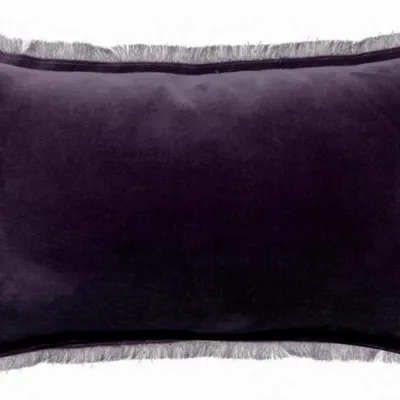 Coussins - Coussin uni Fara Raisin 30 x 50 - MAISON VIVARAISE - SDE VIVARAISE WINKLER