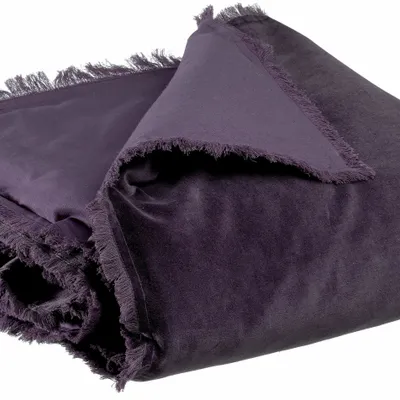 Bed linens - Fara Duvet Raisin 85 X 200 - MAISON VIVARAISE - SDE VIVARAISE WINKLER