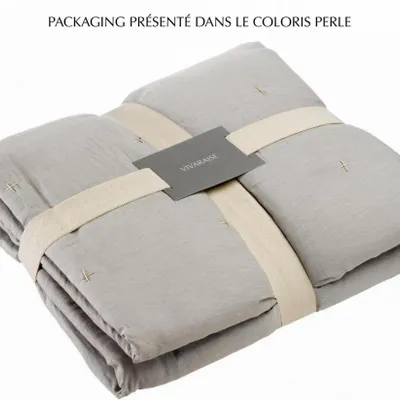 Bed linens - Bed Cover Nala Ocre 180 X 260 - MAISON VIVARAISE - SDE VIVARAISE WINKLER