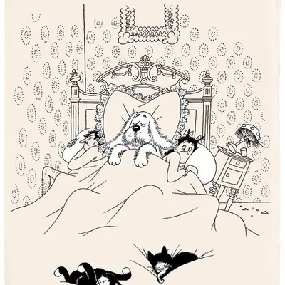 Torchons - Torchon Dubout Bonne nuit Ecru 48 x 72 - MAISON VIVARAISE - SDE VIVARAISE WINKLER