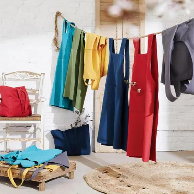 Tabliers de cuisine - Tablier de cuisine Gen Ombre Recyclé 120 x 85 - MAISON VIVARAISE - SDE VIVARAISE WINKLER