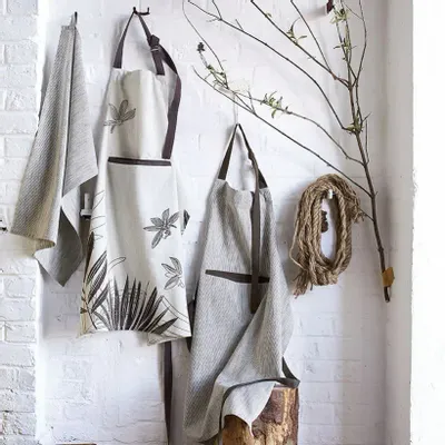 Aprons - Apron Moana Naturel Organic Cotton 72 X 85 - MAISON VIVARAISE - SDE VIVARAISE WINKLER
