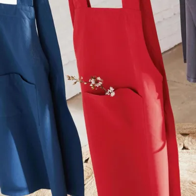 Tabliers de cuisine - Tablier de cuisine Gen Rouge Recyclé 120 x 85 - MAISON VIVARAISE - SDE VIVARAISE WINKLER