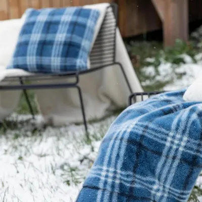 Throw blankets - Throw Luba Encre 140 X 180 - MAISON VIVARAISE - SDE VIVARAISE WINKLER