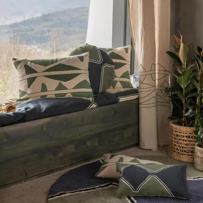 Coussins - Coussin Mila Thym Diamètre 50 - MAISON VIVARAISE - SDE VIVARAISE WINKLER