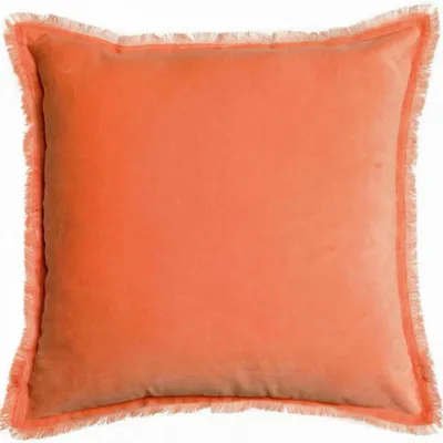 Coussins - Coussin uni Fara Goyave 45 x 45 - MAISON VIVARAISE - SDE VIVARAISE WINKLER