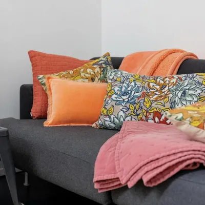 Cushions - Cushion Fara Goyave 40 X 65 - MAISON VIVARAISE - SDE VIVARAISE WINKLER