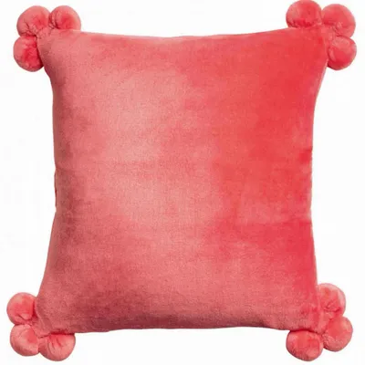 Coussins - Coussin Tender Pompons Malabar 45 x 45 - MAISON VIVARAISE - SDE VIVARAISE WINKLER
