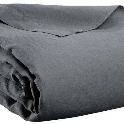 Bed linens - Kala Flat Sheet Carbone 240 X 300 - MAISON VIVARAISE - SDE VIVARAISE WINKLER