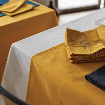 Table cloths - Set of 4 Recycled Placemats Delia Ombre 33 X 45 - MAISON VIVARAISE - SDE VIVARAISE WINKLER