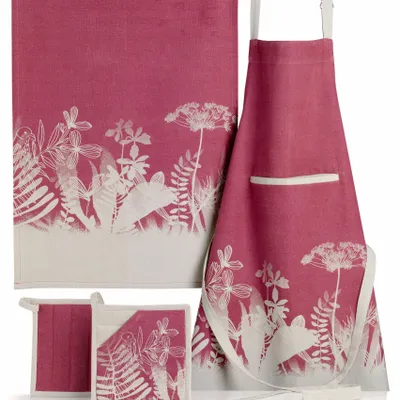 Aprons - Apron Organic Evaos Orchidee 72 X 85 - MAISON VIVARAISE - SDE VIVARAISE WINKLER