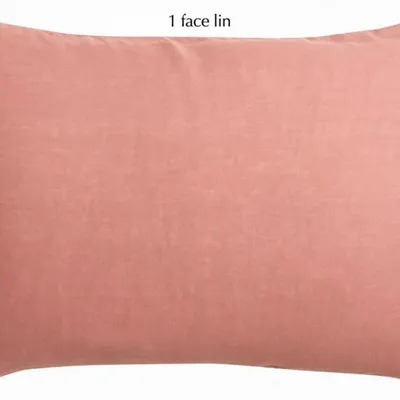 Linge de lit - Taie d'oreiller Linco Blush 50 x 75 - MAISON VIVARAISE - SDE VIVARAISE WINKLER