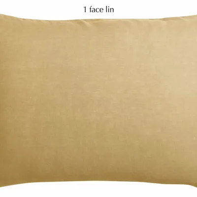 Linge de lit - Taie d'oreiller Linco Gold 50 x 75 - MAISON VIVARAISE - SDE VIVARAISE WINKLER