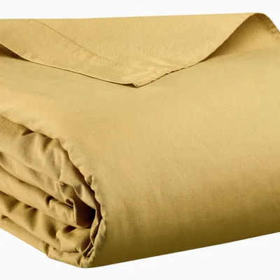Bed linens - Calita Flat Sheet Gold 240 X 300 - MAISON VIVARAISE - SDE VIVARAISE WINKLER