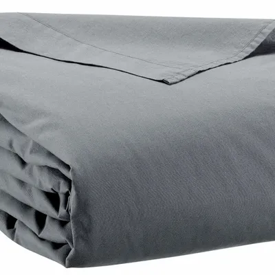 Linge de lit - Drap plat Calita Carbone 240 x 300 - MAISON VIVARAISE - SDE VIVARAISE WINKLER
