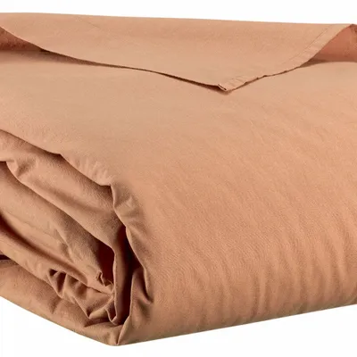 Linge de lit - Drap plat Calita Cannelle 240 x 300 - MAISON VIVARAISE - SDE VIVARAISE WINKLER