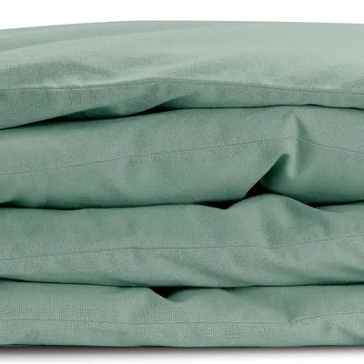 Bed linens - Calita Duvet Cover Sauge 85 X 200 - MAISON VIVARAISE - SDE VIVARAISE WINKLER