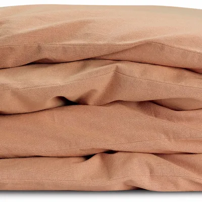 Bed linens - Calita Duvet Cover Cannelle 85 X 200 - MAISON VIVARAISE - SDE VIVARAISE WINKLER