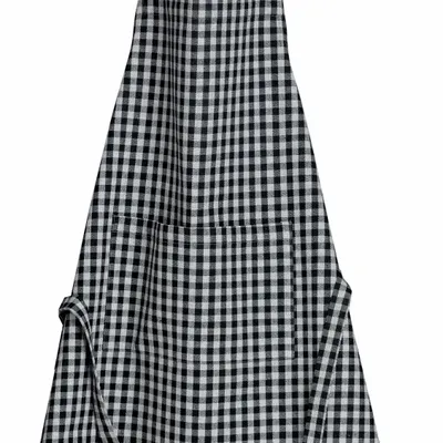 Tabliers de cuisine - Tablier de cuisine recyclé Billie Noir/gris 80 x 85 - MAISON VIVARAISE - SDE VIVARAISE WINKLER