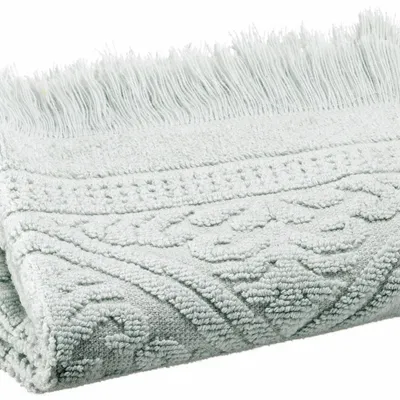 Serviettes de bain - Serviette invité uni Zoé Jade 30 x 50 - MAISON VIVARAISE - SDE VIVARAISE WINKLER