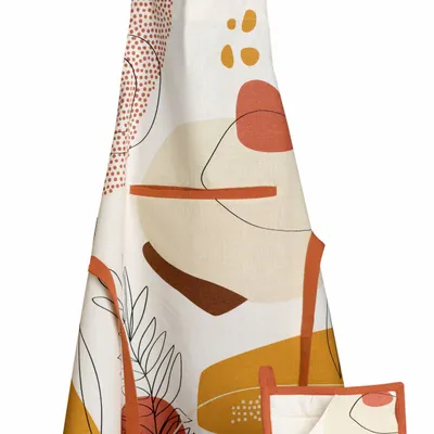 Aprons - Legno Kitchen Apron Multico 72 X 85 - MAISON VIVARAISE - SDE VIVARAISE WINKLER