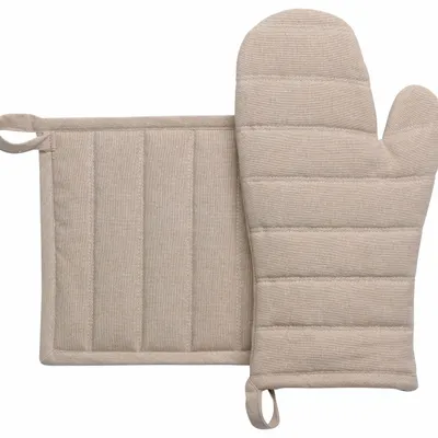 Maniques - Lot gant de cuisine/manique recyclé Jona Naturel 15 x 30 - MAISON VIVARAISE - SDE VIVARAISE WINKLER