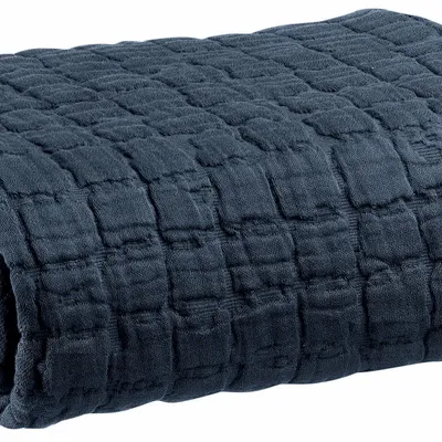 Linge de lit - Jeté de lit Swami Marine 240 x 260 - MAISON VIVARAISE - SDE VIVARAISE WINKLER