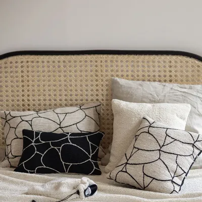 Coussins - Coussin Dany Blanc/noir 40 x 65 - MAISON VIVARAISE - SDE VIVARAISE WINKLER