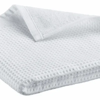 Bath towels - Recycled Bath Towel Abby Blanc 50 X 100 - MAISON VIVARAISE - SDE VIVARAISE WINKLER