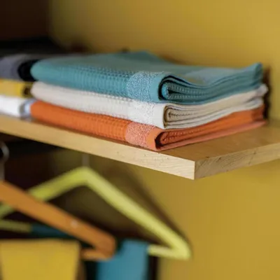 Bath towels - Recycled Abby Bath Towel Émeraude 70 X 130 - MAISON VIVARAISE - SDE VIVARAISE WINKLER