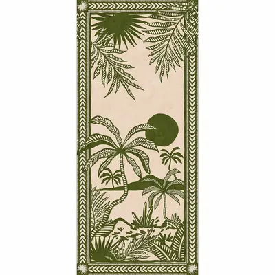 Foulards et écharpes - CHECHE COTON SERAPHIN HERBE - MONSIEUR CHARLI