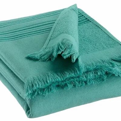 Linge de lit - Drap hammam Cancun Curacao 90 x 180 - MAISON VIVARAISE - SDE VIVARAISE WINKLER