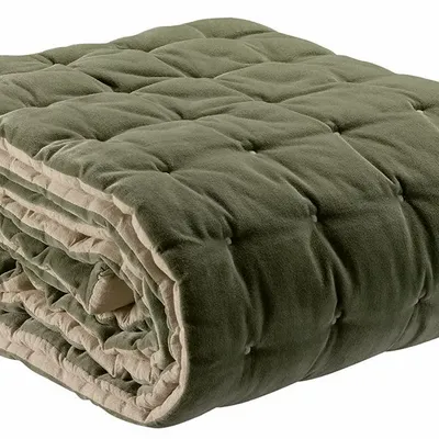 Bed linens - Elise Quilted Bedspread Verveine 240 X 260 - MAISON VIVARAISE - SDE VIVARAISE WINKLER